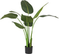 Worth Garden Artificial Bird of Paradise Plant 3.8ft, Faux Tropical Tree for Home and Office Décor, 45in Lifelike Greenery for Indoor and Outdoor Use-Ruum Studio Home