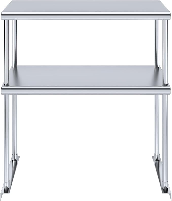 AmGood Double OverShelf Stainless Steel NSF - Many (30" Long x 14" Deep)-Ruum Studio Home