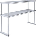 AmGood Double OverShelf Stainless Steel NSF - Many (48" Long x 14" Deep)-Ruum Studio Home