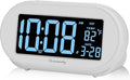 DreamSky Alarm Clocks for Bedrooms, Auto Set Digital Desk Clock for Bedside Nightstand, Electric Clock with Dimmable Brightness Dimmer, Auto DST, USB Port, Date, Temperature, Snooze-Ruum Studio Home