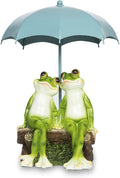 Frog Statue Garden - Resin Happy Couple Frogs on Bench Figurines - Summer Decorations for Patio, Yard, Lawn, Porch - Cute Garden Frog Decor - Ornament Gift-Ruum Studio Home