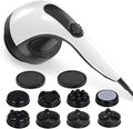 Body Sculpting Machine - 7-Speed 8-Head Electric Cellulite Massage & Lymphatic Drainage Device with Lipo Roller, Handheld Full-Body Massager Vibra for Belly, Butt, Arms, Legs, Home Use(White)-Ruum Studio Home
