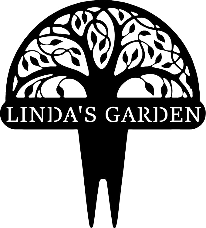 Personalized Tree of Life Metal Garden Sign with Stake, Custom Family Name Sign for Outdoor, Nature Lover Gift-Ruum Studio Home