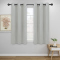 Easy-Going Blackout Curtains for Bedroom, Solid Thermal Insulated Grommet and Noise Reduction Window Drapes, Room Darkening Curtains for Living Room, 2 Panels (42x54 in, Greyish White)-Ruum Studio Home