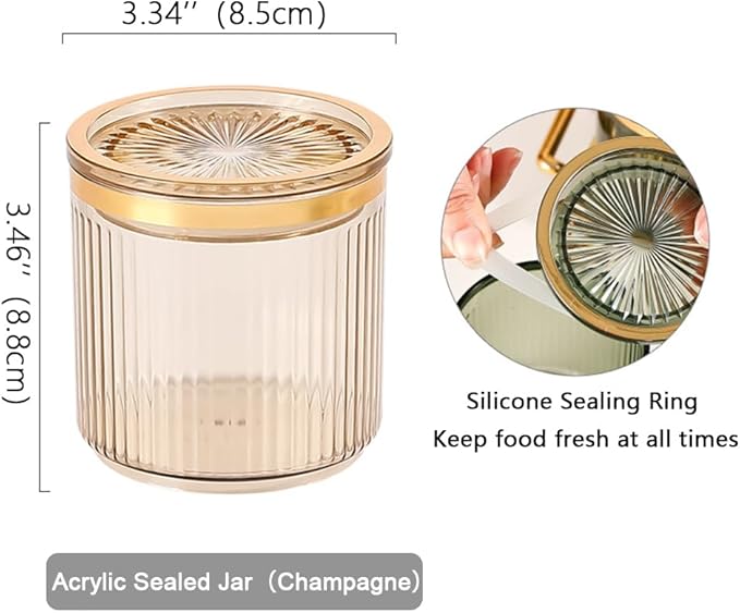 Acrylic Condiment Spice Jars,Condiment Spice Box With Lids and Spoons and Tray,Clear Plastic Condiment Canisters,Seasoning Box 6 Pack,Seasoning Box Set for Kitchen to Storage Salt,Paprika,Sugar-Ruum Studio Home