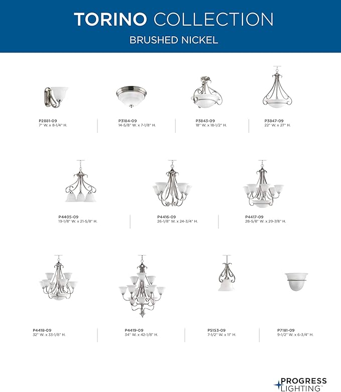 Torino Collection 3-Light Etched Glass Transitional Inverted Pendant Light Brushed Nickel-Ruum Studio Home