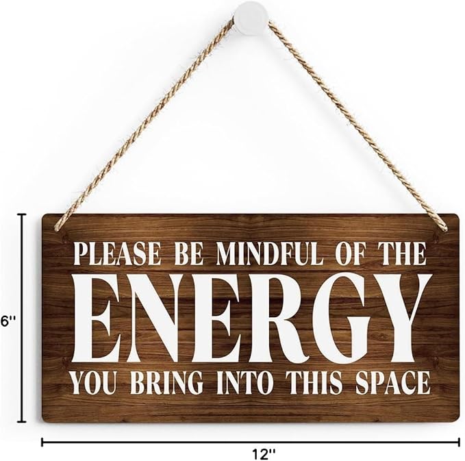 Inspirational Zen Wall Art, Positive Affirmations Wall Decor, Meditation Room Decor Spa Decor Spiritual Wall Art Decor Hanging Sign Wood Plaque Block for Home Office Bathroom Bedroom-Ruum Studio Home