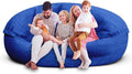 Bean Bag Chair for Adults 7FT,Soft Removable Cover for Teens/Girls Bedroom,Fluffy Giant Round Floor Beanbag Lounger Chairs (No Filler,Sapphire)-Ruum Studio Home