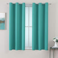 ChrisDowa Grommet Room Darkening Curtains for Bedroom and Living Room - 2 Panels Set Thermal Insulated Blackout Curtains (Teal, 38W x 45L)-Ruum Studio Home