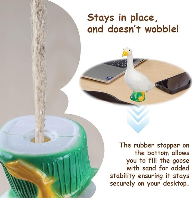 Fox Valley Traders Gaggleville Desktop Goose 7" H Statue-Ruum Studio Home