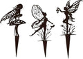 Decorative Garden Stakes, Fairy Garden Statues for Home and Garden (3)-Ruum Studio Home