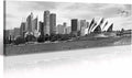 DJSYLIFE Sydney Skyline Wall Art Decor Canvas Print Black and White City Building Landscape Poster Australia Cityscape Modern Artwork Painting for Bedroom Office Home Decoration - 13.8" x 47.3"-Ruum Studio Home