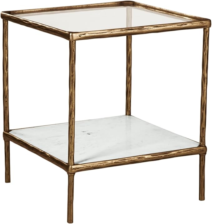 Signature Design by Ashley Ryandale Contemporary Accent Table, Antique Brass Finish-Ruum Studio Home