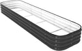 DaisyVibe Raised Garden Bed Kit, Planter Raised Garden Boxes Outdoor, Oval Large Metal Raised Garden Beds for Vegetables Flowers (Grey, 8ftx2ftx1ft)-Ruum Studio Home