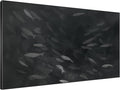 SIGNWIN 46"x72" Extra Large Framed Wall Art Monochrome Fish Silhouettes Illustration for Home Living Room Bedroom Decor (Frame Assembly Required)-Ruum Studio Home