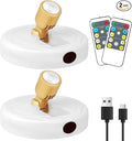 Rechargeable Spotlight, Battery Operated Picture Lights with Remote, Cordless Plant Spot Light Indoor, LED Accent Lighting, Dimmable Uplight for Tree Painting Artwork Photo Dartboard Decor-Ruum Studio Home