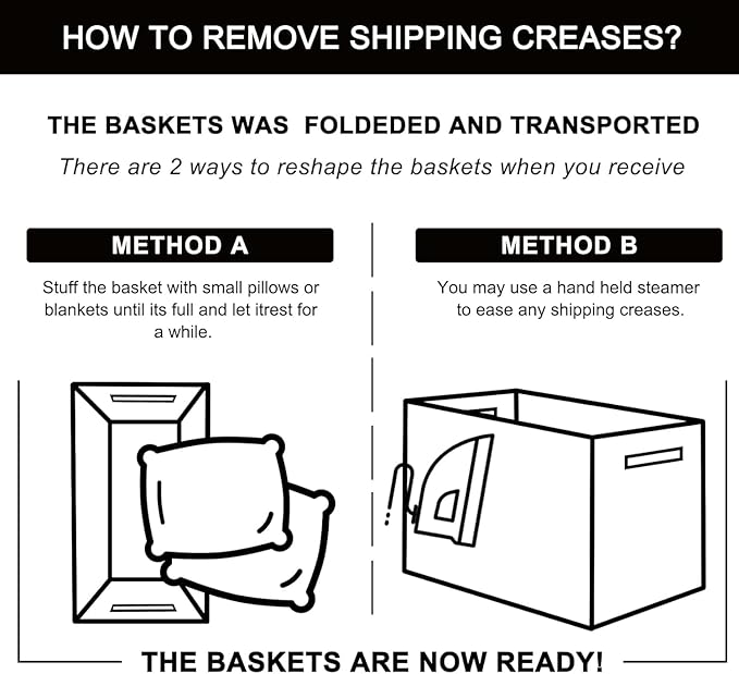 OIAHOMY Storage Baskets - Woven Cotton Rope Baskets for Shelves, Toy Towel Organizer Bins, Pack of 3, Blue & White-Ruum Studio Home
