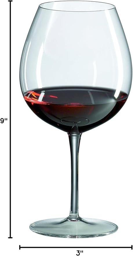 Ravenscroft Crystal Burgundy Glass, Set of 4-Ruum Studio Home