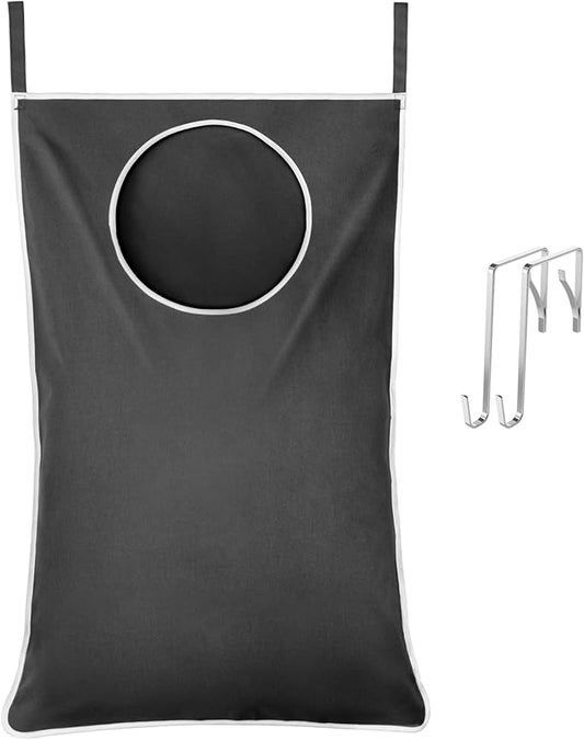 Lifewit Over Door Laundry Hamper, Large Collapsible Hanging Laundry Hamper, Hanging Laundry Basket Bag for Bathroom Bedroom Dirty Clothes Storage Organizer, Dark Gray-Ruum Studio Home