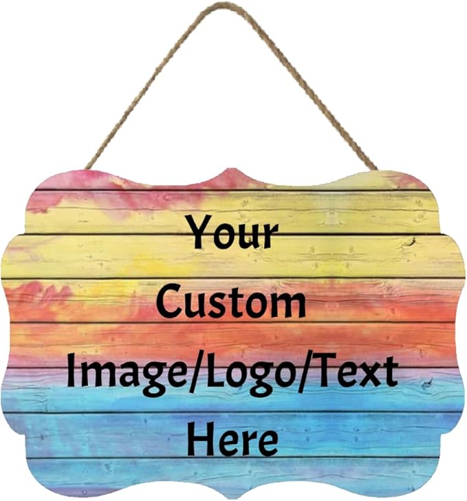 Personalized Custom Wooden Signs with Any Text Name for Home Door Man Cave Bar Family Farmhouse Decorative Home Kitchen Rustic Wall Decor-Ruum Studio Home
