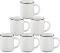 Ceramic Coffee Mug 12 oz Porcelain Coffee Mugs Set of 6 - Ceramic Coffee Cups with Handle and Speckled Patterns for Latte, Tea, Cocoa, Milk, Cappuccino, Microwave & Dishwasher Safe-Ruum Studio Home