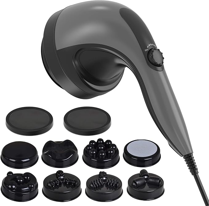 Handheld Cellulite Massager, Lymphatic Drainage Massager, Body Sculpting Machine with Lipo Roller for Stomach Belly Butt Arm Leg Fat, Wide Area Electric massagers vibrating Used at home Black-Ruum Studio Home