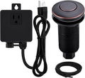 Garbage Disposal SinkTop Air Switch Kit with Long Button,Brass Made Cover,Oil Rubbed Bronze-Ruum Studio Home