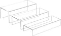 Clear Riser Display Shelf 3pcs, Desktop Rectangular Acrylic Display Shelves Storage Organizer, Acrylic Stands for Funko Pop Figure, Bags, Shoes, Spice Jars, Skincare, Cosmetics - 12-2'', 3'',-Ruum Studio Home