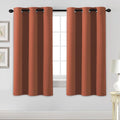 H.VERSAILTEX Blackout Curtains for Bedroom Thermal Insulated Room Darkening Living Room Curtains 63 Inch Long Grommet Privacy Protection Window Curtain Panels/Drapes for Nursery,2 Panels,Orange-Ruum Studio Home