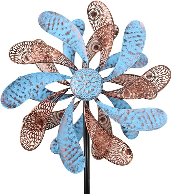 Viveta Wind Spinner for Yard and Garden, 58.7 * 12.6" Kinetic Wind Spinners Metal Windmills for Outside Yard Patio Lawn Decor-Ruum Studio Home