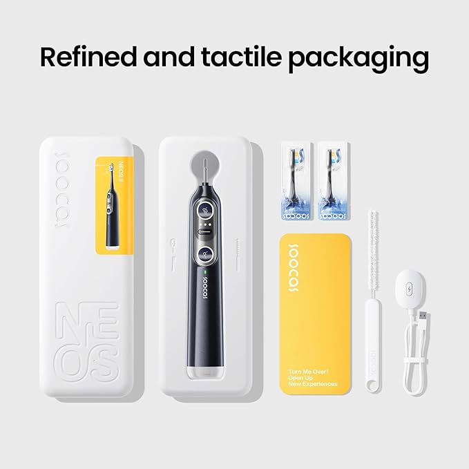 Soocas NEOS II Ultimate Set - Electric Toothbrush with Water Flosser, Sonic Electric Toothbrush for Adults, Portable for Travel, Deep Clean for Implants & Braces, Healthier Gums, Dark Violet-Ruum Studio Home