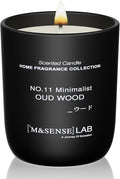 M&SENSE Natural Soy Candle| Oud Wood | 5.3 oz | Minimalist Scented Candle for Relaxation, Gifting, Home Décor | for Bedroom, Office, Party Small-Ruum Studio Home