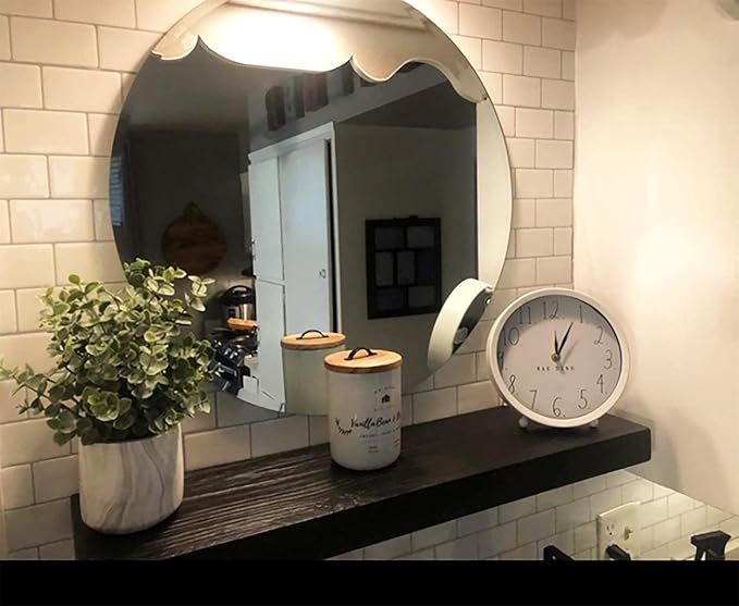 Joel's Antiques 54 Inch Wooden Floating Shelves for Wall - 54x8x2 in - Made of Natural Wood - Long Heavy Duty Wall Shelves - Made in USA NO TARIFFS - Perfect for Living Room, Kitchen - Mocha-Ruum Studio Home