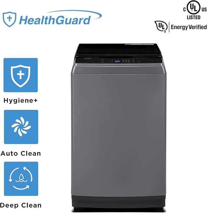 COMFEE’ Washing Machine 2.4 Cu.ft LED Portable Washing Machine and Washer Lavadora Portátil Compact Laundry, 8 Models, Environmentally Friendly, Child Lock for RV, Dorm, Apartment Magnetic Gray-Ruum Studio Home