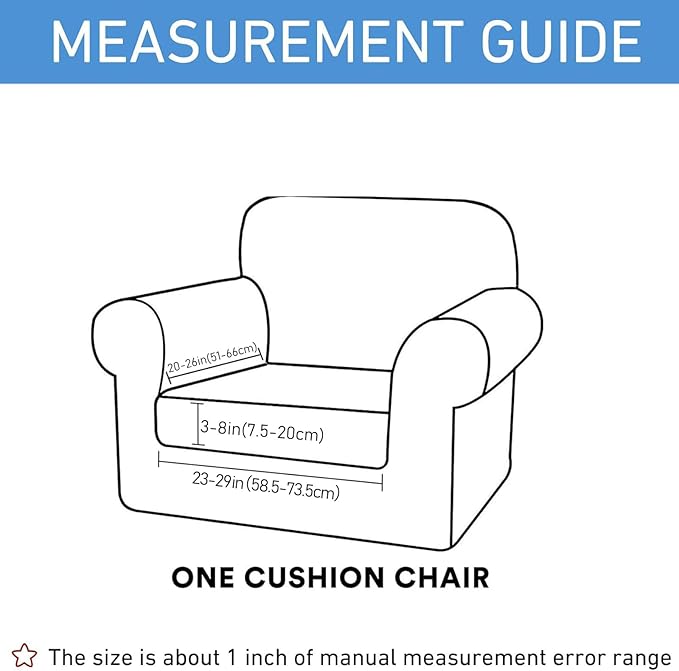 hyha Waterproof Couch Cushion Covers, Stretch Sofa Couch Seat Slipcover for Dog Washable, Non-Slip Waterproof Outdoor Cushion Covers for Patio Furniture Replacement (1 Piece for Small, Grey)-Ruum Studio Home