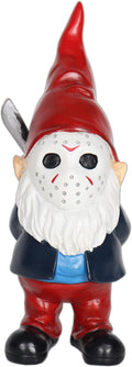 Horror Garden Gnome Decor - 5.5" Halloween Outdoor Statue, Spooky Valentines Gifts & Creepmas Collectible (Weatherproof Resin)-Ruum Studio Home