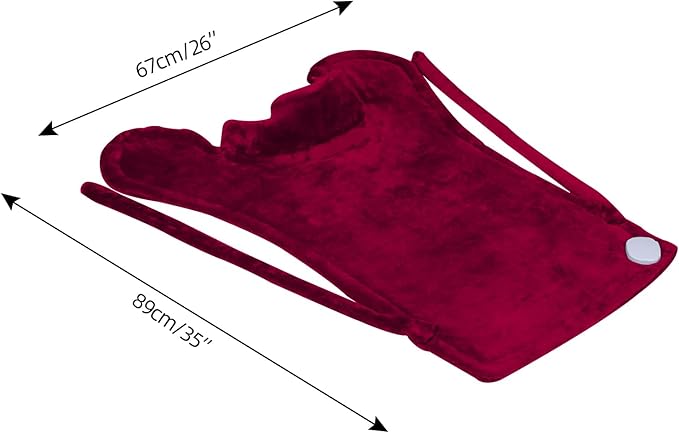 Ruqiji 26" x 35" Neck&Shoulder&Back Heating Pad with Fast-Heating Technology&12 Temperature Settings, Pain Relief for Back/Neck/Shoulders/Menstrual Pain, Christmas Gifts for Women Men Mom Dad(Red)-Ruum Studio Home