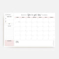 Bliss Collections Monthly Planning Pad, To Do List Notebook - Undated Tear-Off Sheets Notepad - Work Calendar, Organizer, Scheduler for Goals, Tasks - You've Got This (Pink), 12" x 18", 18 Sheets-Ruum Studio Home