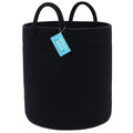 OrganiHaus Woven Laundry Basket - Large Round Black Rope Basket for Dirty Clothes, Blankets, Toys & Nursery Organizers - 38x45cm-Ruum Studio Home
