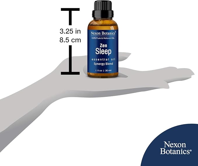 Zen Sleep Essential Oil Blend 30 ml - Lavender & Rosemary Relaxing Oil for Diffusers & Humidifiers - Calming Aromatherapy for Peaceful Sleep - Nexon Botanics-Ruum Studio Home
