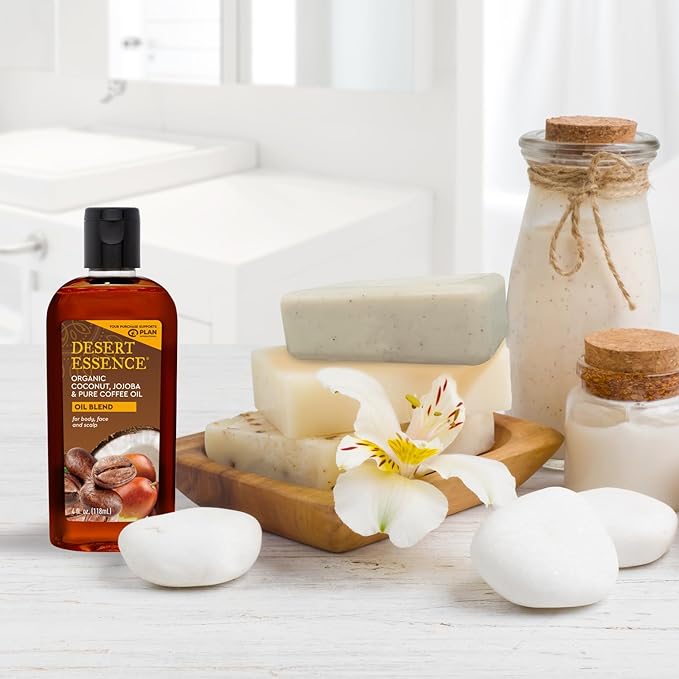 Desert Essence Organic Coconut, Jojoba, and Coffee Oil Blend-Ruum Studio Home