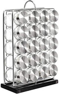 Amazon Basics 20 Jars Spice Organizer Rack, Silver-Ruum Studio Home