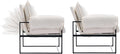 YISHENG Accent Chair with 6-Angle Adjustable Backrest, Chenille Fabric Living Room Chair Upholstered Lounge Chair, Modern Chair Cozy Reclining Chair for Reading Room, Set of 2 White-Ruum Studio Home