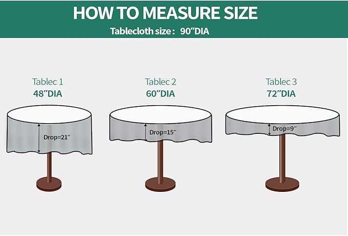 Surmente Red Tablecloth for Round Tables, 90-inch Round Table Cloths for Weddings, Banquets, or Restaurants-Ruum Studio Home