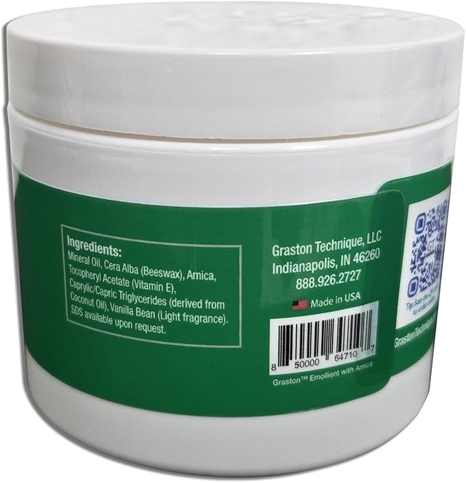 Graston Technique Arnica Soft Tissue Emollient - 4oz Jar Pro-Grade Therapy Cream for IASTM, Massage, Relief and Recovery, 1-Pack-Ruum Studio Home