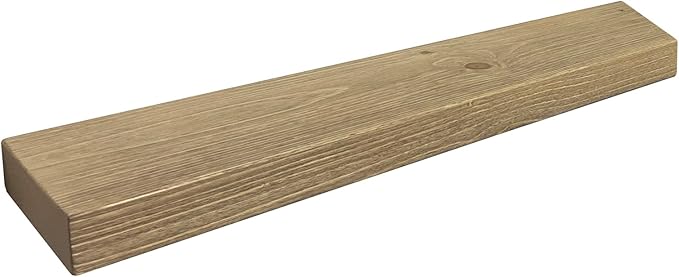 joelsantiques 42 Inch Wooden Floating Shelves for Wall - 42x6x2 in - Made of Natural Wood - Long Heavy Duty Rustic Wall Shelves for Bedroom - Perfect for Living Room, Kitchen - Natural-Ruum Studio Home