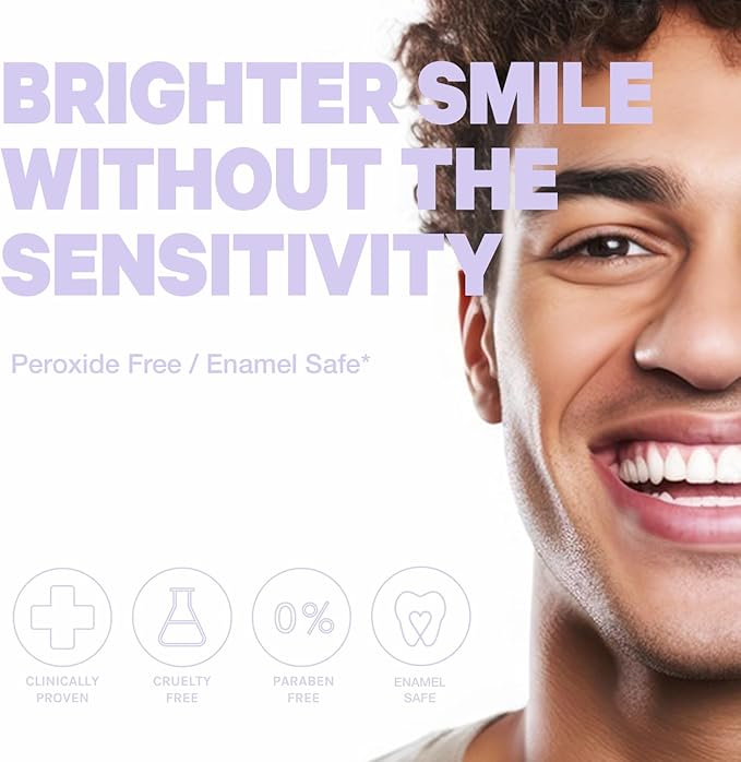 Glim Professional Teeth Whitening Strips| 42 Strips (21 Treatments), Hydrogen-Free, Peroxide-Free, Non-Toxic, Dentist Recommended, Sensitivity Free - Vegan & Cruelty Free - (Mint)-Ruum Studio Home