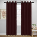 Easy-Going Blackout Curtains for Bedroom, Solid Thermal Insulated Grommet and Noise Reduction Window Drapes, Room Darkening Curtains for Living Room, 2 Panels (52x84 in,Wine)-Ruum Studio Home