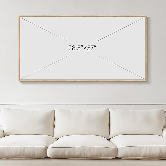 Framed Extra Large Colorful Abstract Wall Art for Living Room, Modern Horizontal Bright Canvas Prints Paintings Artwork for Walls, Bold Color Pictures for Hallway Dining Bedroom Office Wall Decor 30x60 In-Ruum Studio Home