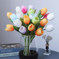 Buart Spring-Colors Tulip Flowers Artificial Luxury Big Tulip Valentine's Day Mother's Day Easter Home Kitchen Wedding Decorations(11pcs)-Ruum Studio Home
